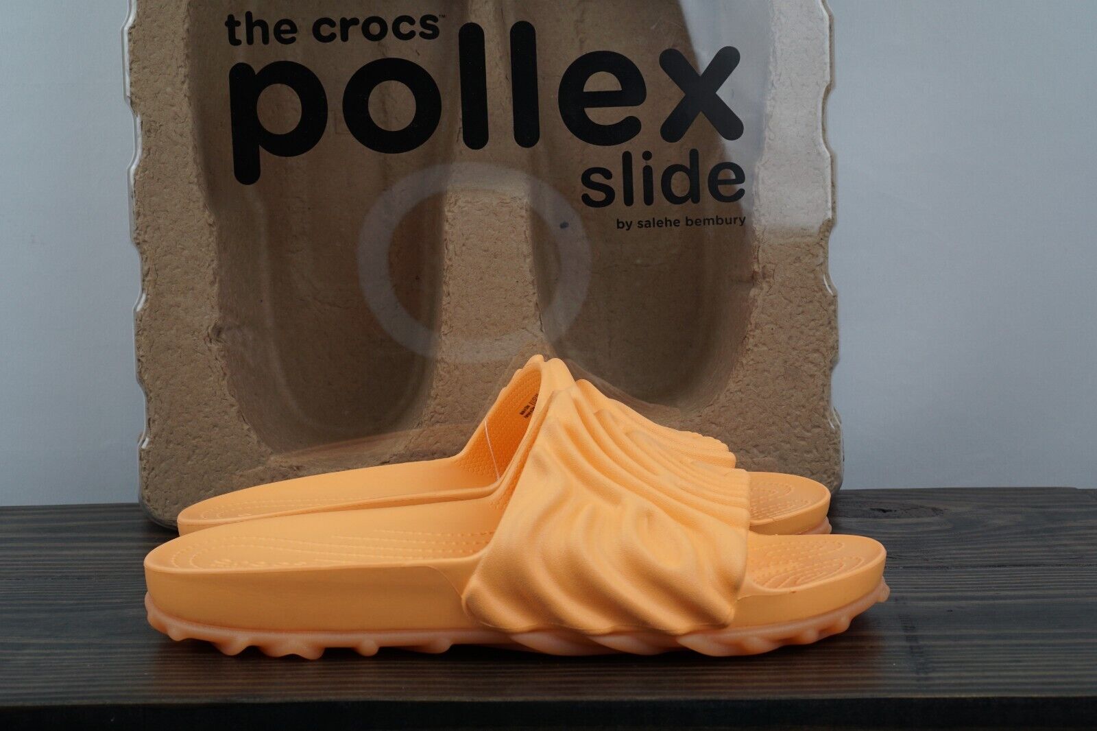 Crocs Pollex Slide by Salehe Bembury Citrus Milk Size 10 SHIPS FAST🚚💨