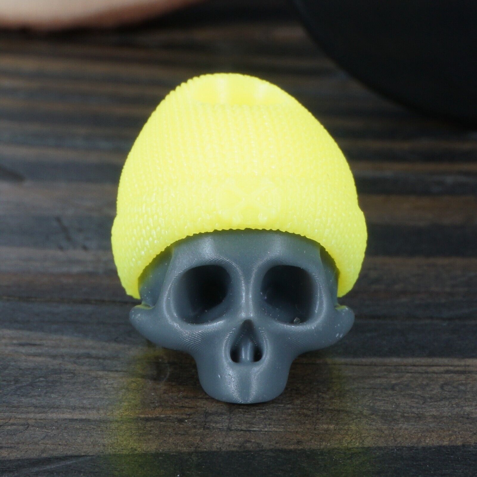 RiotSquad EDC FDE Skull Bead with Neon Yellow Beanie ✅ Trusted Seller