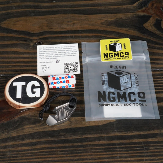 NGMCo. Return to Home BNo1/Circles Fob Ti EDC Pry Nice Guy Machine Co ✅ Feedback