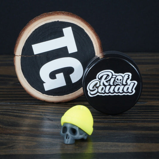 RiotSquad EDC FDE Skull Bead with Neon Yellow Beanie ✅ Trusted Seller