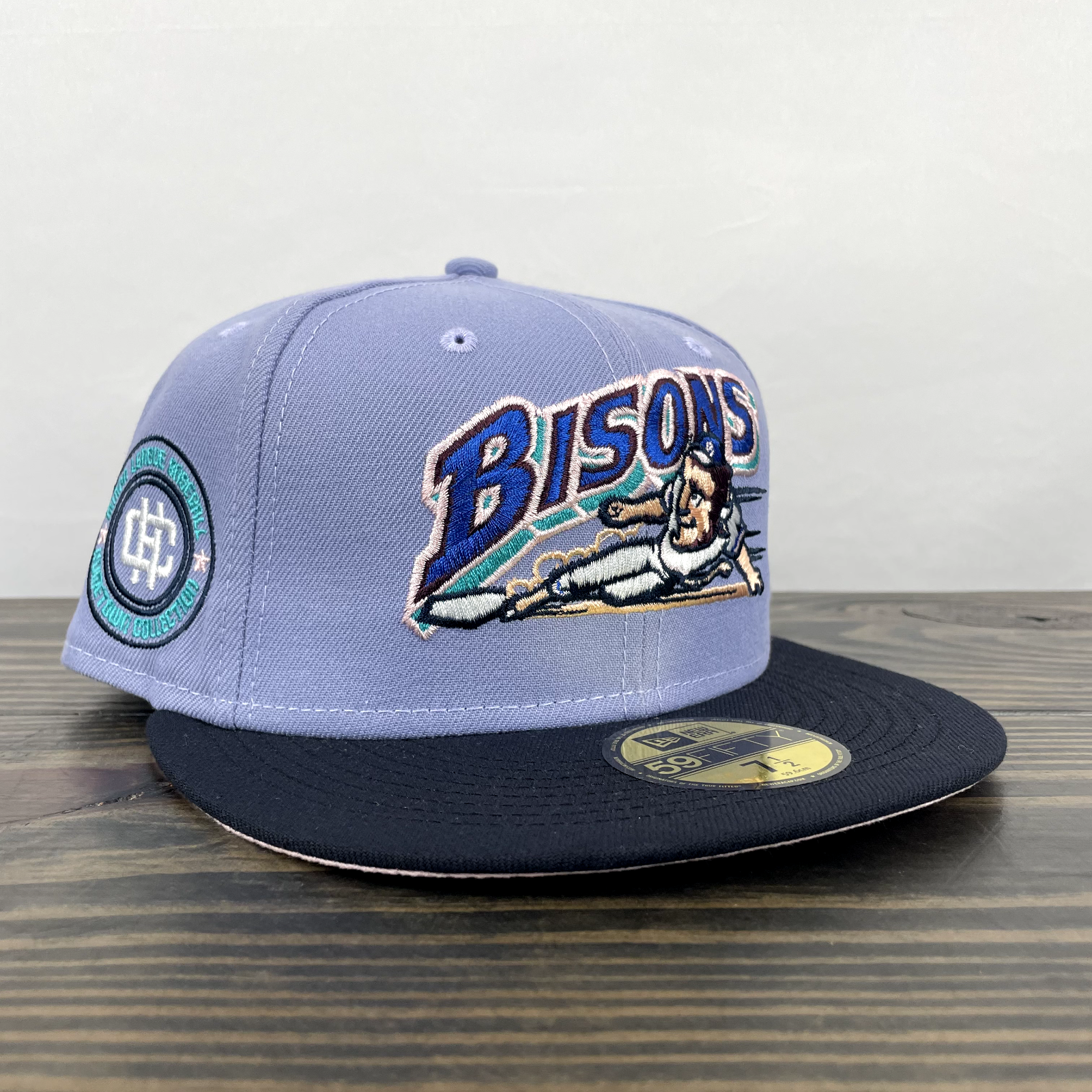 Sports World 165 🔥Buffalo Bisons🔥 Blue Orchid 2 59fifty 7 3/8 SHIPS FAST 🚚💨