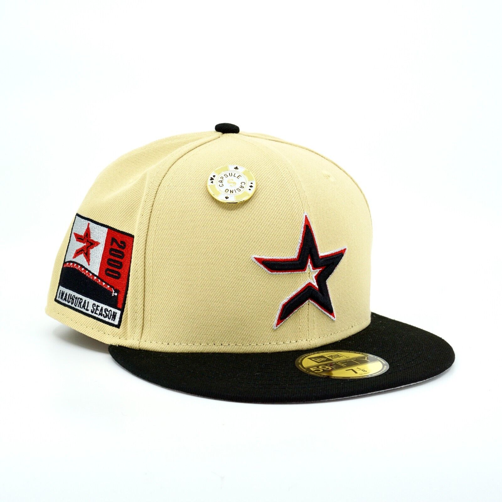 7 1/8 CAPSULE VEGAS Houston Astros 59FIFTY Fitted Hat  Ships Fast 🚚💨