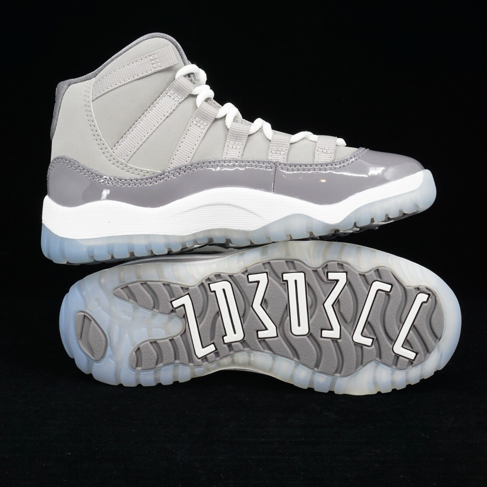 Jordan 11 Retro Cool Grey Pre School Size 12C Kids 378039-005 Basketball Shoes