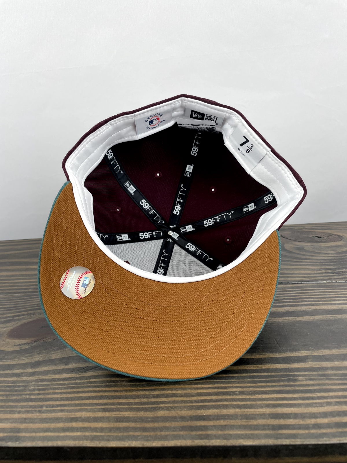 7 3/8 ECAPCITY Houston Astros Fitted Apollo 11 Maroon 59Fifty Ships Fast 🚚💨