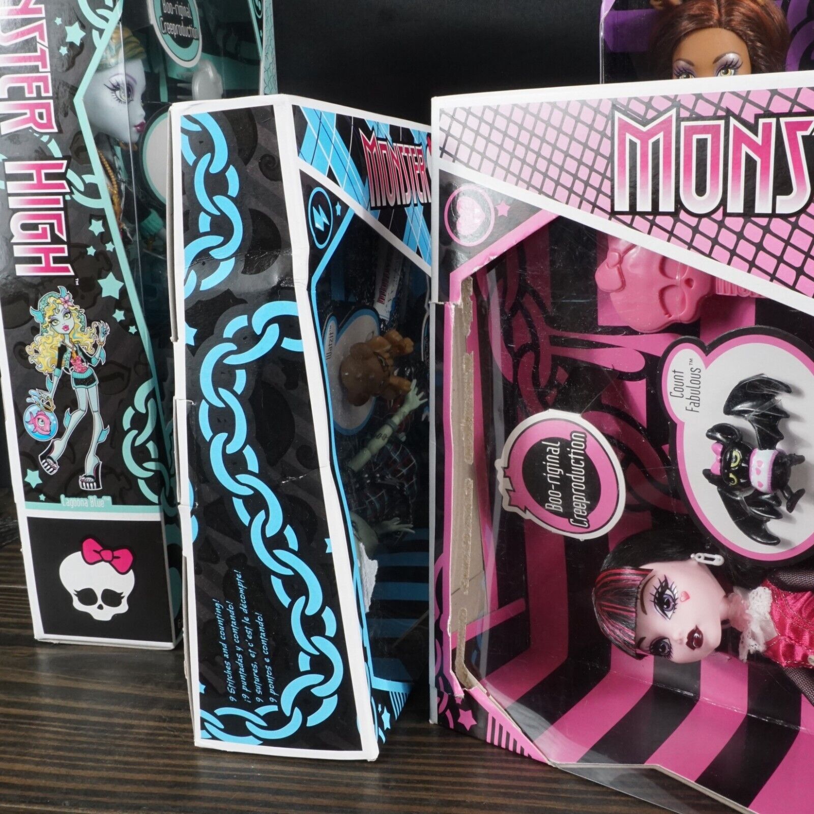 2024 Monster High Boo-riginal Creeproduction Dolls - Full Set 4 Dolls Box Damage