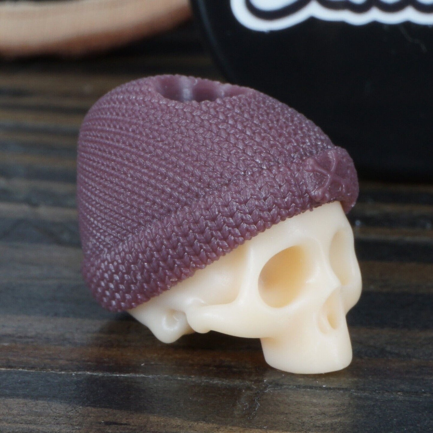 RiotSquad EDC FDE Skull Bead with Purple Beanie ✅ Trusted Seller