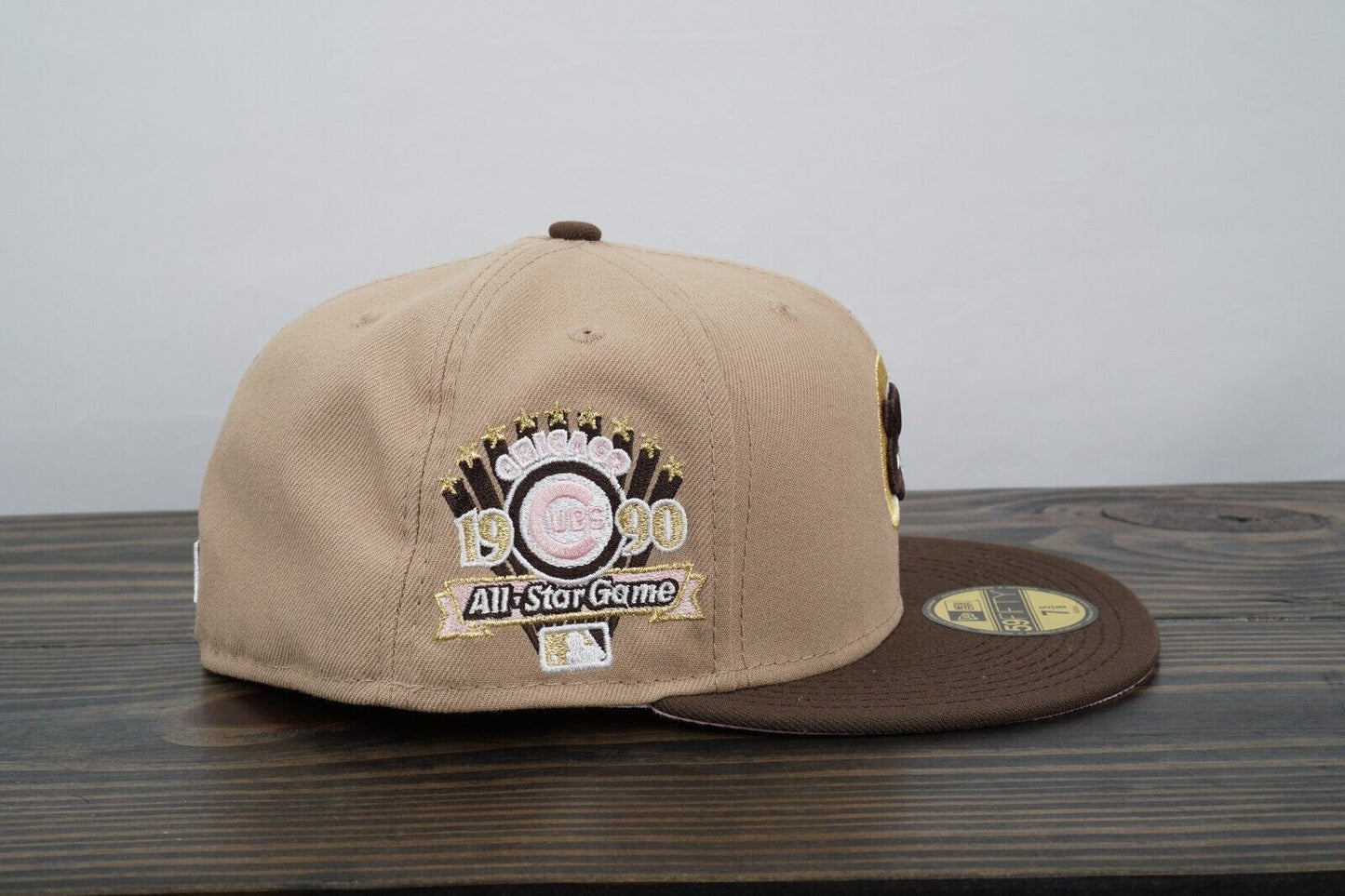 Clark Street Chicago Cubs 7 5/8  59fifty Hat Camel Walnut Pink UV Fast 🚚💨