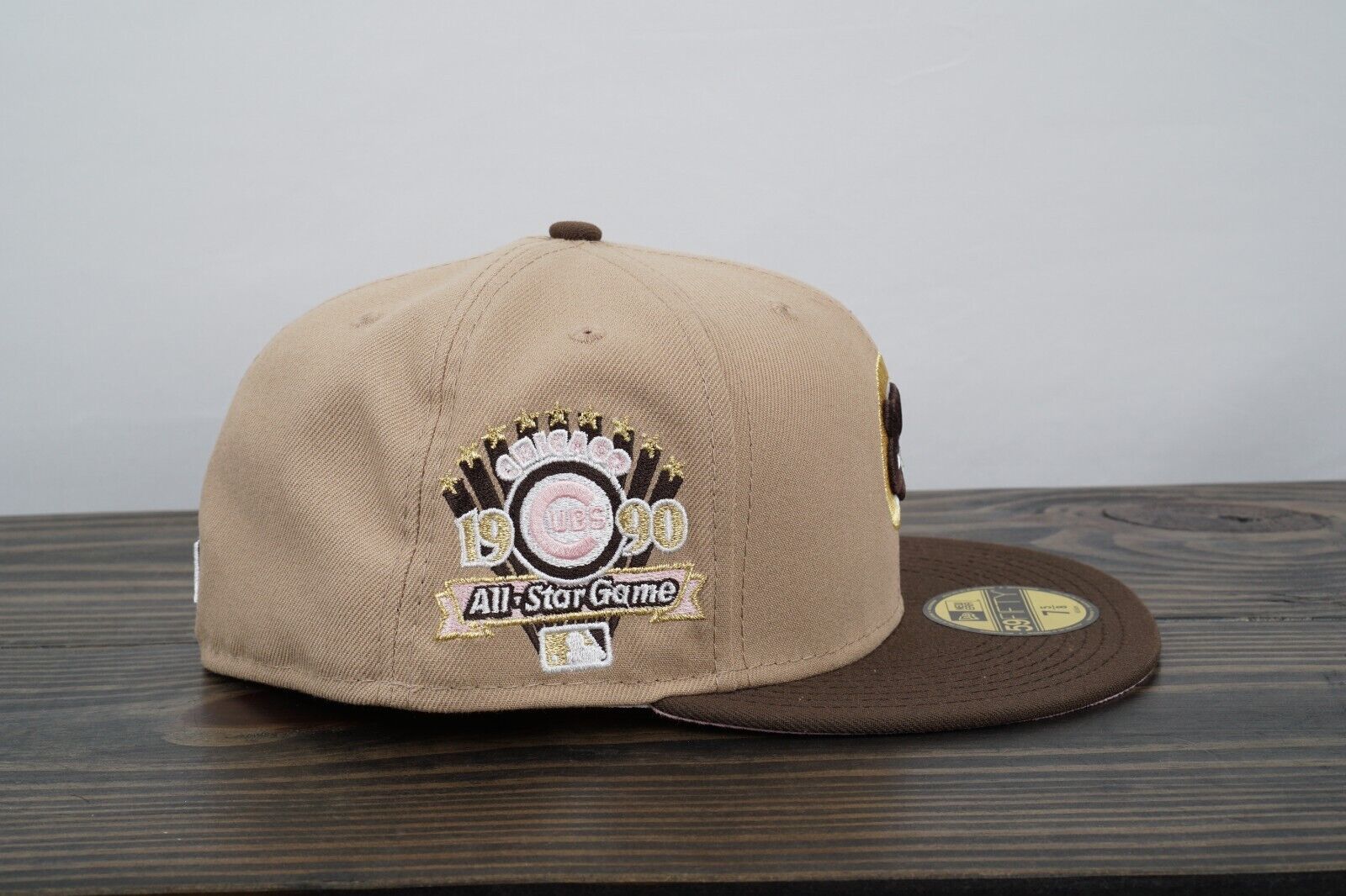 Clark Street Chicago Cubs 7 5/8  59fifty Hat Camel Walnut Pink UV Fast 🚚💨