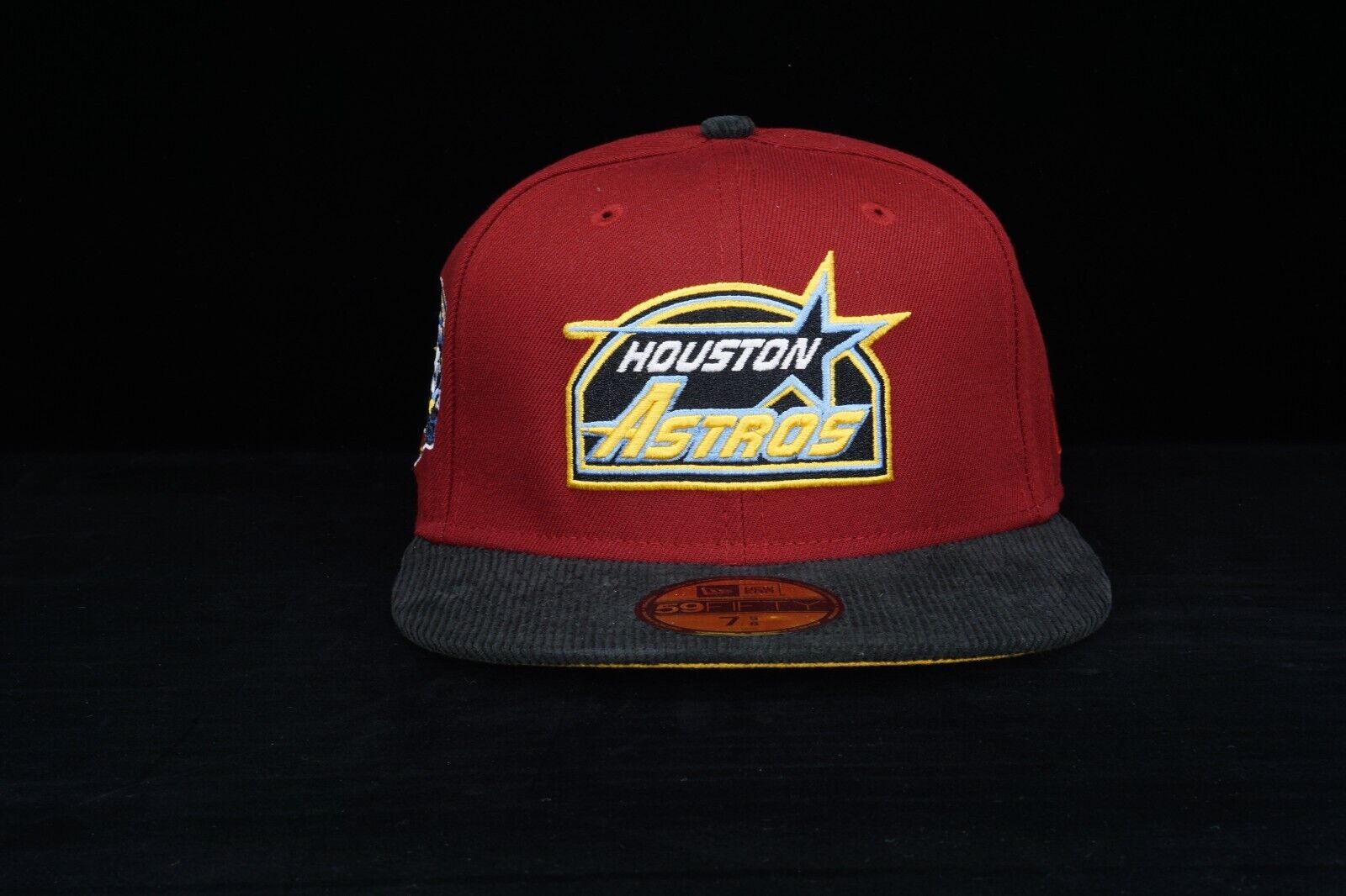 Houston Astros Fitted Hat Exclusive Fitted Corduroy Brim 45th 59fifty 7 5/8