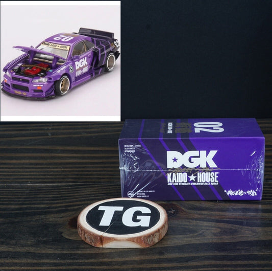 DGK X Kaido House Roulette Racer Nissan Skyline GT-R (R34) V1 Purple ✅ Trusted