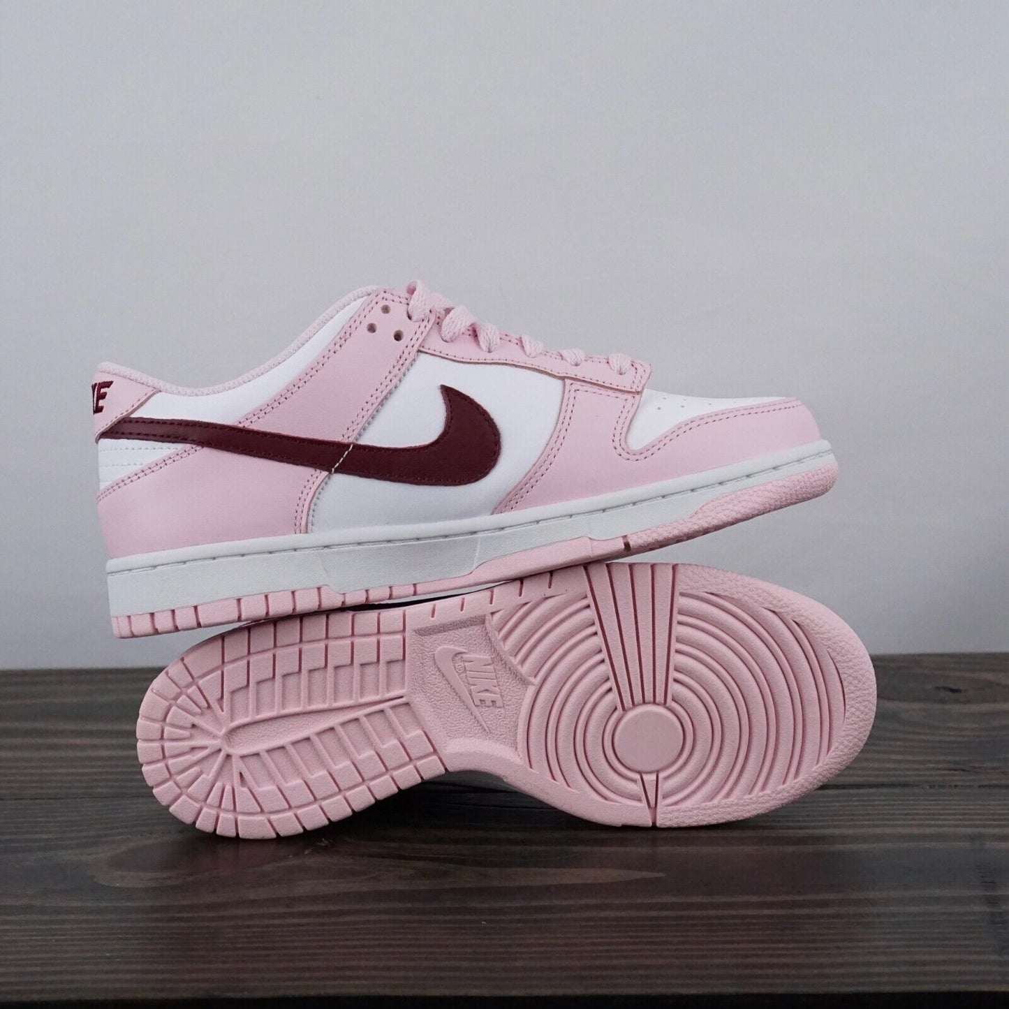 Nike Dunk Low GS Pink Foam Red White CW1590-601 ✅ Trusted Seller