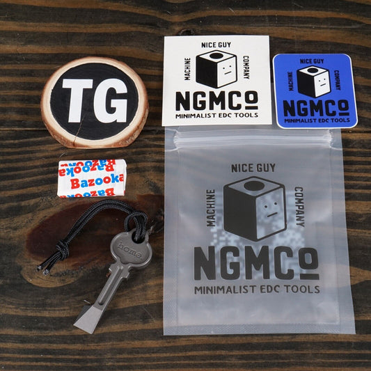 NEW! Nice Guy Machine Co F Key "Home/Away" Titanium Prybar, NGMCo USA ✅ Feedback