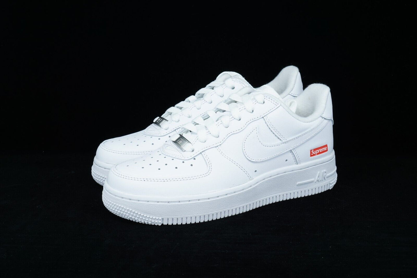 Supreme Air Force 1 White CU9225100 Nike Red Logo Mens Shoe