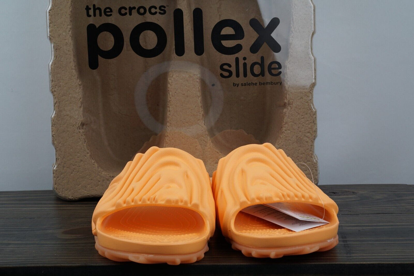 Crocs Pollex Slide by Salehe Bembury Citrus Milk Size 10 SHIPS FAST🚚💨