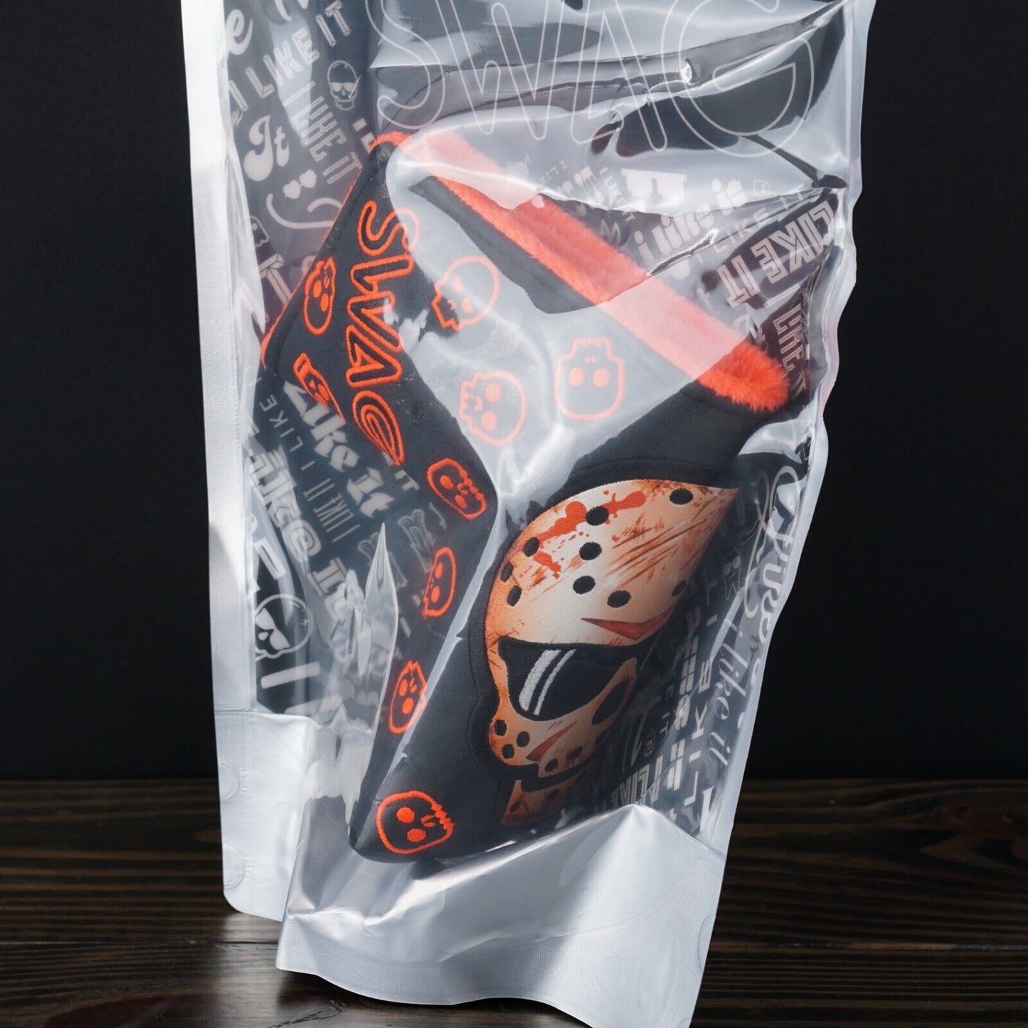 Swag Golf Jason Skull 2.0 Blade Putter Cover Blood Orange Sealed Ships Fast 🚚💨