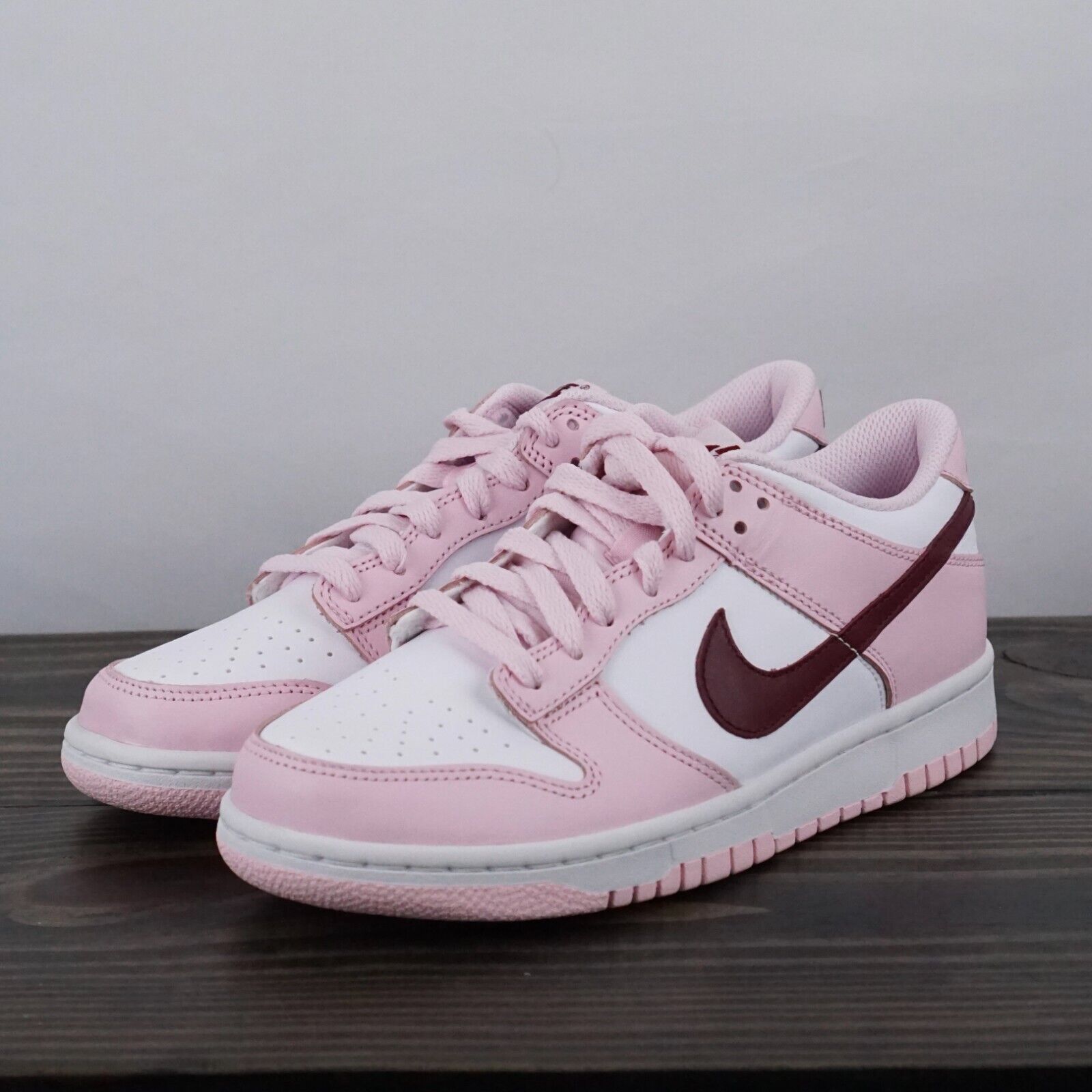 Nike Dunk Low GS Pink Foam Red White CW1590-601 ✅ Trusted Seller