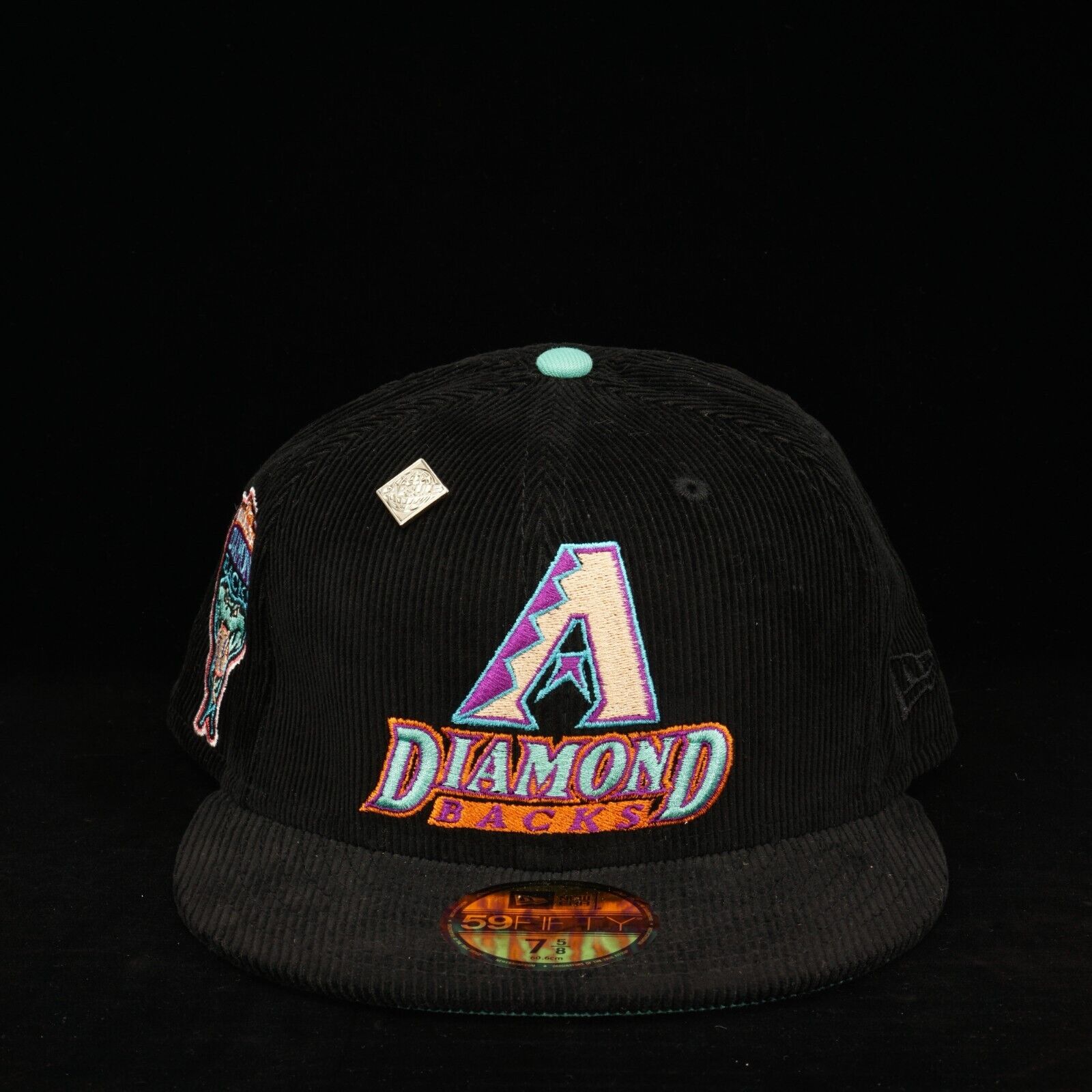 Capsule Arizona Diamondbacks Corduroy New Era 59Fifty Size 7 5/8 🚚💨