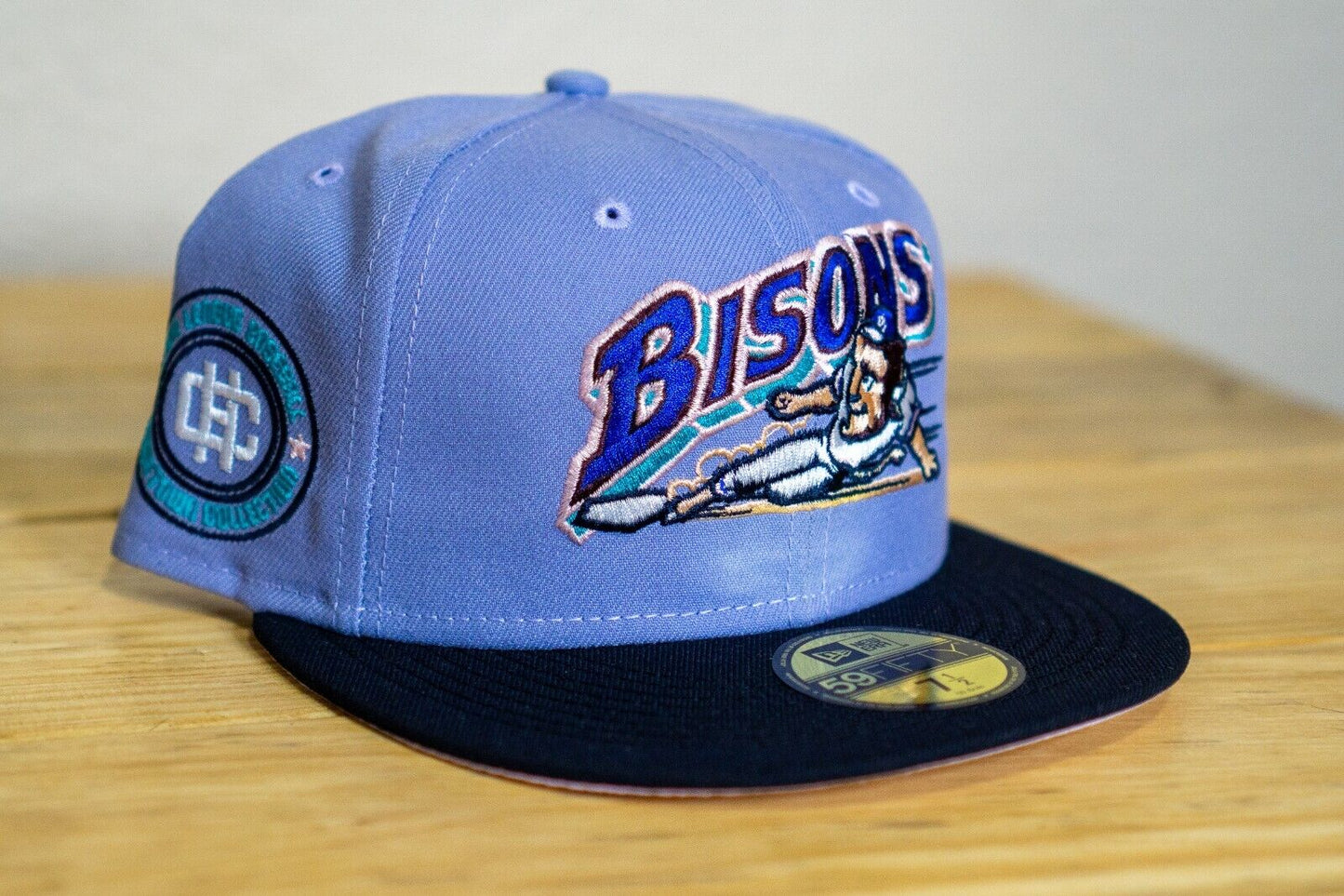 Sports World 165 🔥Buffalo Bisons🔥 Blue Orchid 2 59fifty 7 1/2 SHIPS FAST 🚚💨