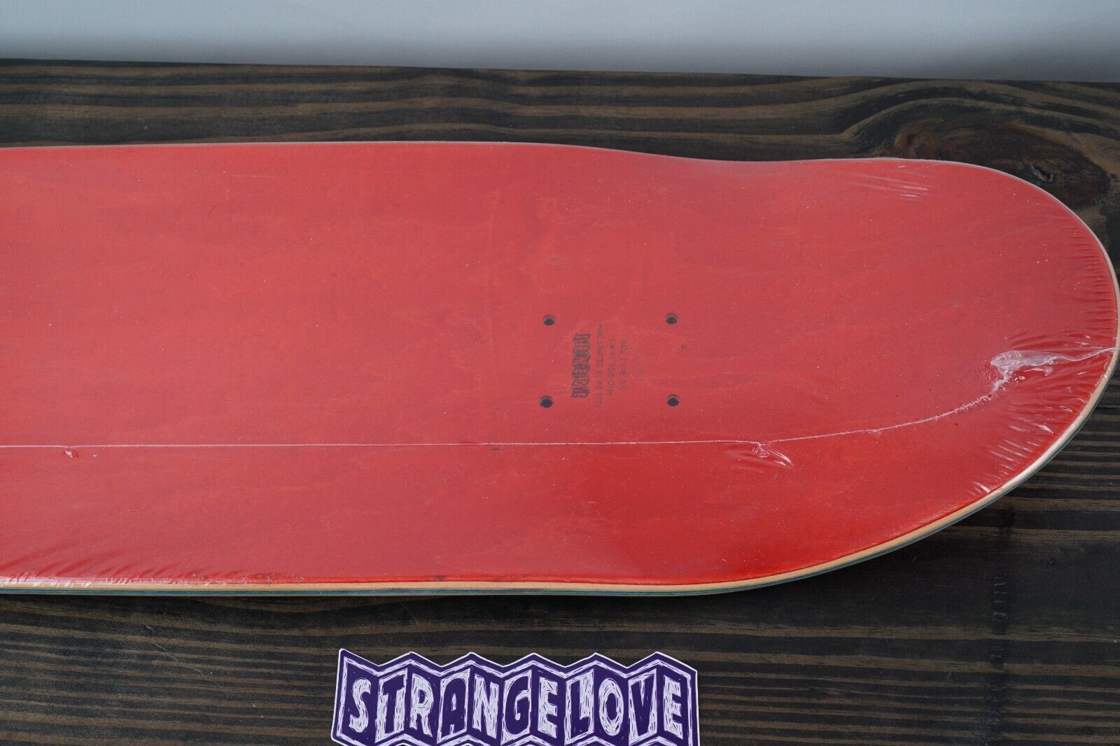 Skateboard Strange Love Goth Puppet Glow Red Sean Cliver 8.875 Deck Hand Screen