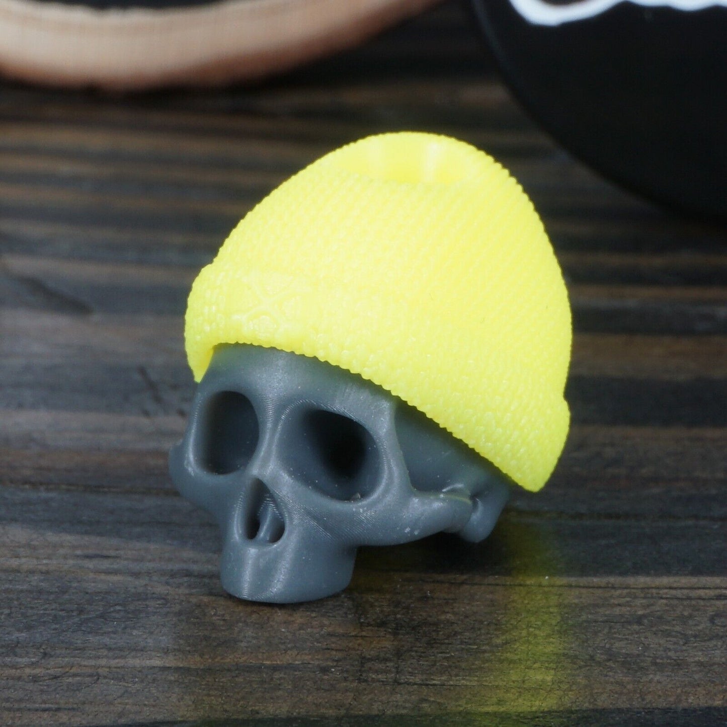 RiotSquad EDC FDE Skull Bead with Neon Yellow Beanie ✅ Trusted Seller