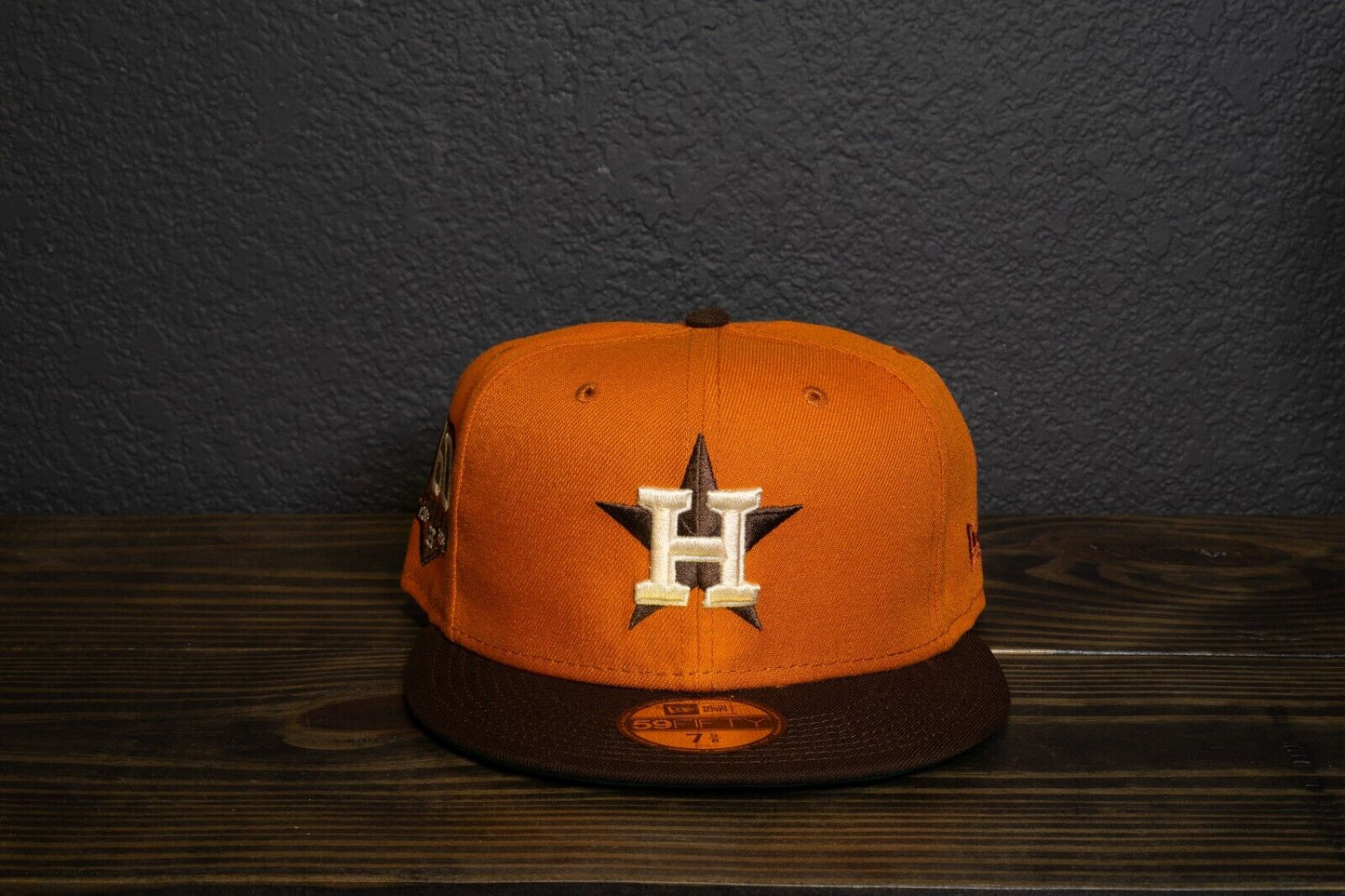 Crown Minded Houston Astros 60th Patch Fall Pack Campfire Size 7 5/8 Ships Fast