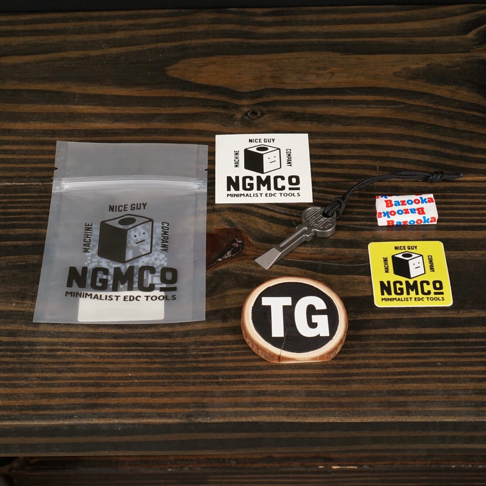 NEW! Nice Guy Machine Co Fn+F Key Titanium EDC Prybar, NGMCo, Made in the USA