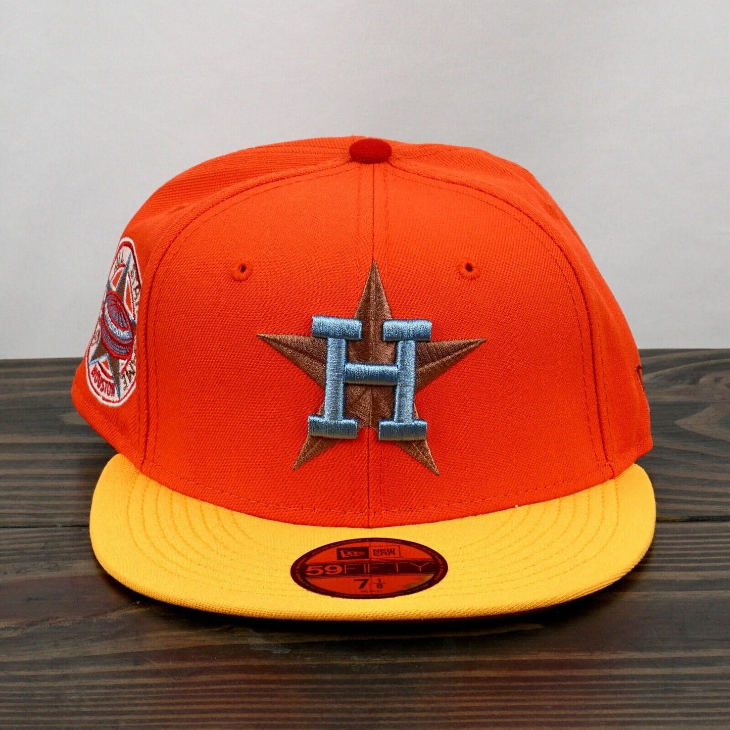 7 1/8 Orange Houston Astros Yellow Visor Red Bottom 1968 All Star Game Fast 🚚💨