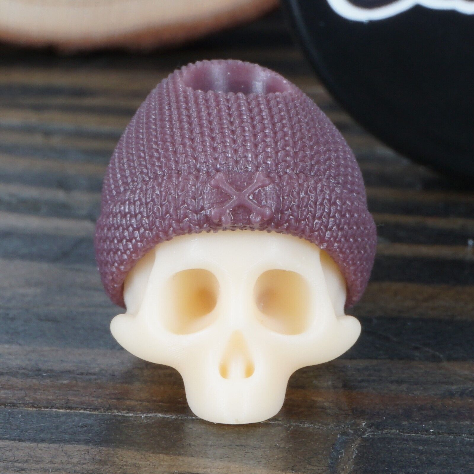 RiotSquad EDC FDE Skull Bead with Purple Beanie ✅ Trusted Seller