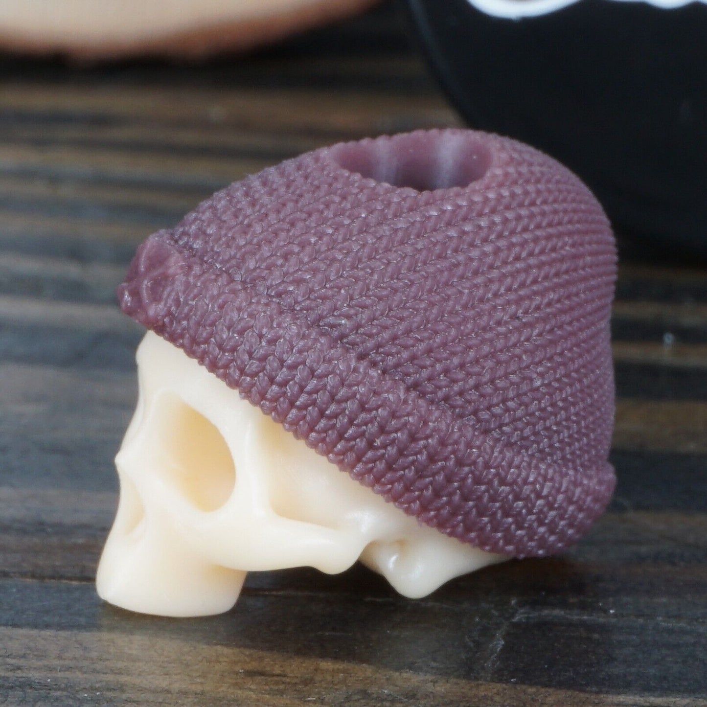 RiotSquad EDC FDE Skull Bead with Purple Beanie ✅ Trusted Seller