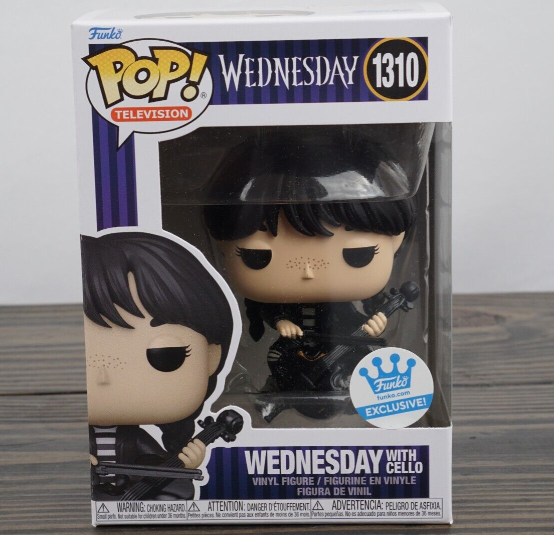 Funko Pop Wednesday Addams With Cello Netflix Funko Shop Exclusive-IN HAND 🚚💨