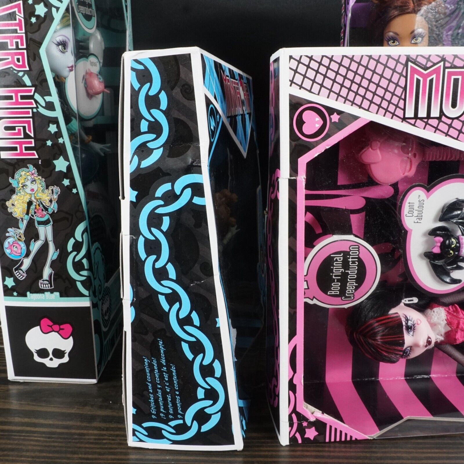 2024 Monster High Boo-riginal Creeproduction Dolls - Full Set 4 Dolls Box Damage