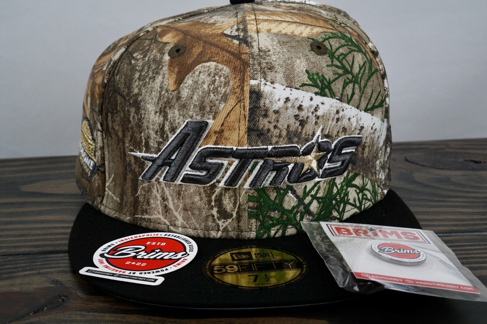 Houston Astros  HangTimeIndy Real Tree Astrodome Fitted (Size 7 1/2) Fast 🚚💨