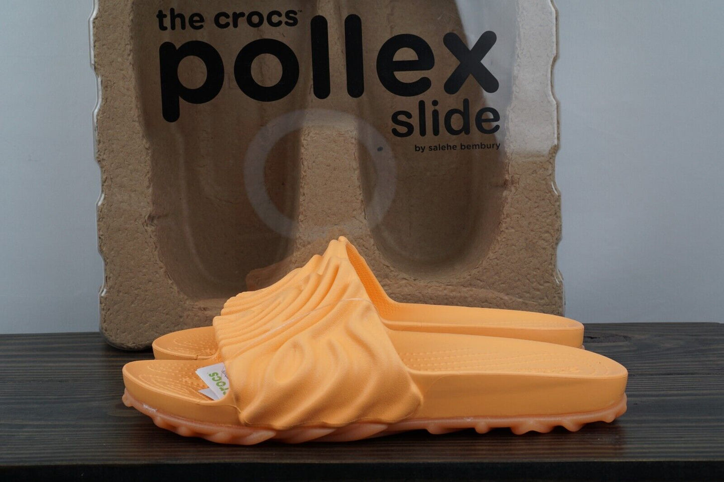 Crocs Pollex Slide by Salehe Bembury Citrus Milk Size 10 SHIPS FAST🚚💨