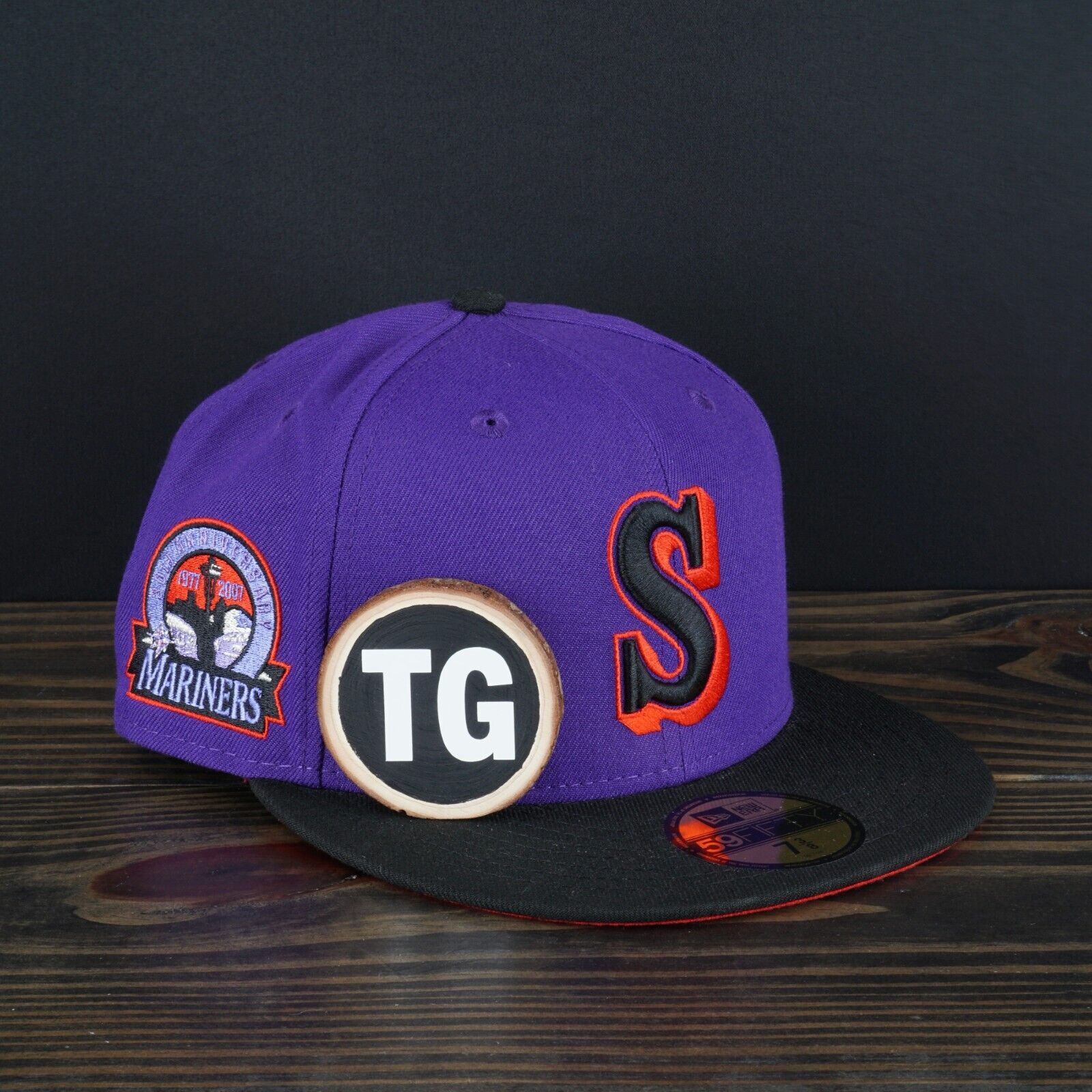 7 3/8 Hatclub T-Dot Seattle Mariners Purple Black Red Two 30th Ships Fast 🚚💨