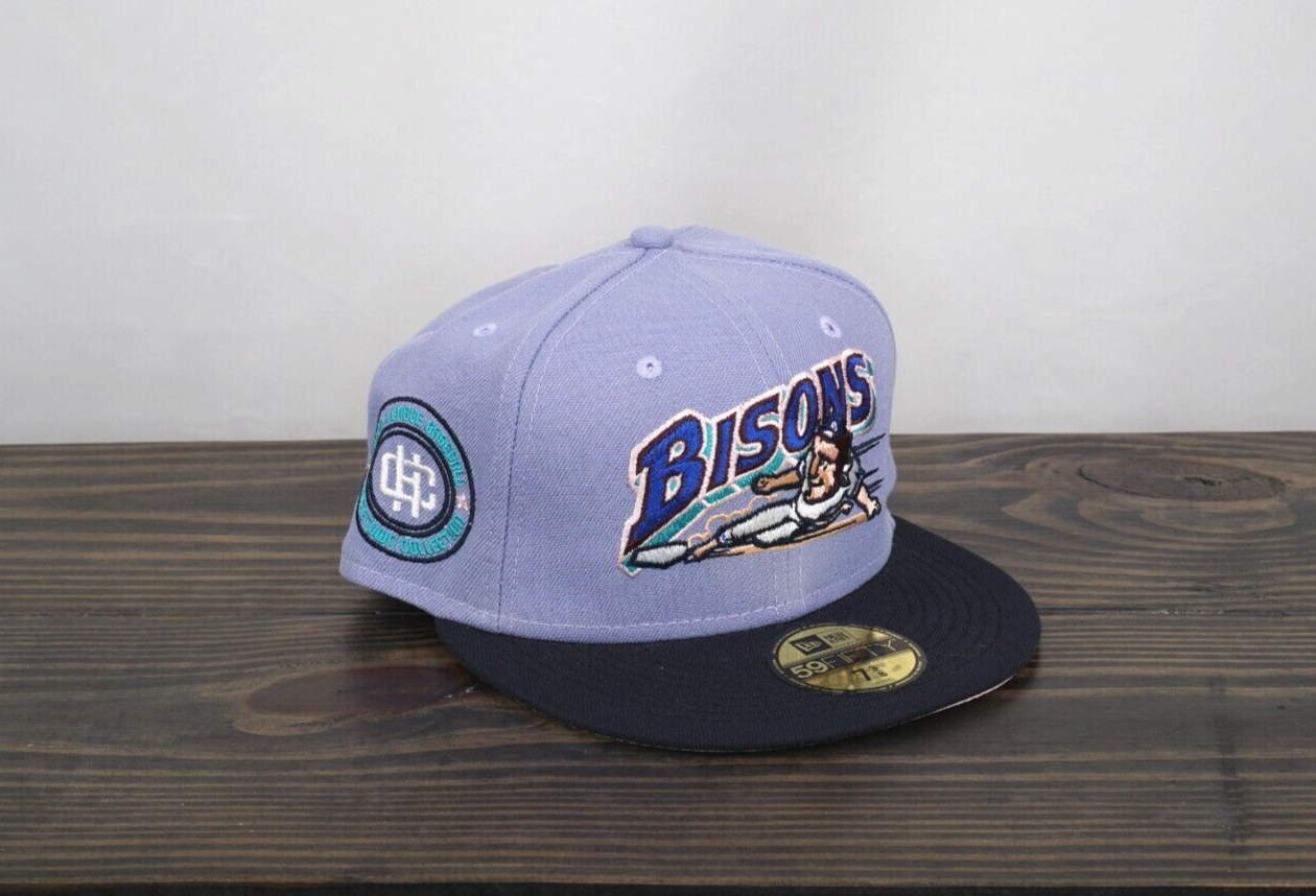 Sports World 165 🔥Buffalo Bisons🔥 Blue Orchid 2 59fifty 7 3/8 SHIPS FAST 🚚💨